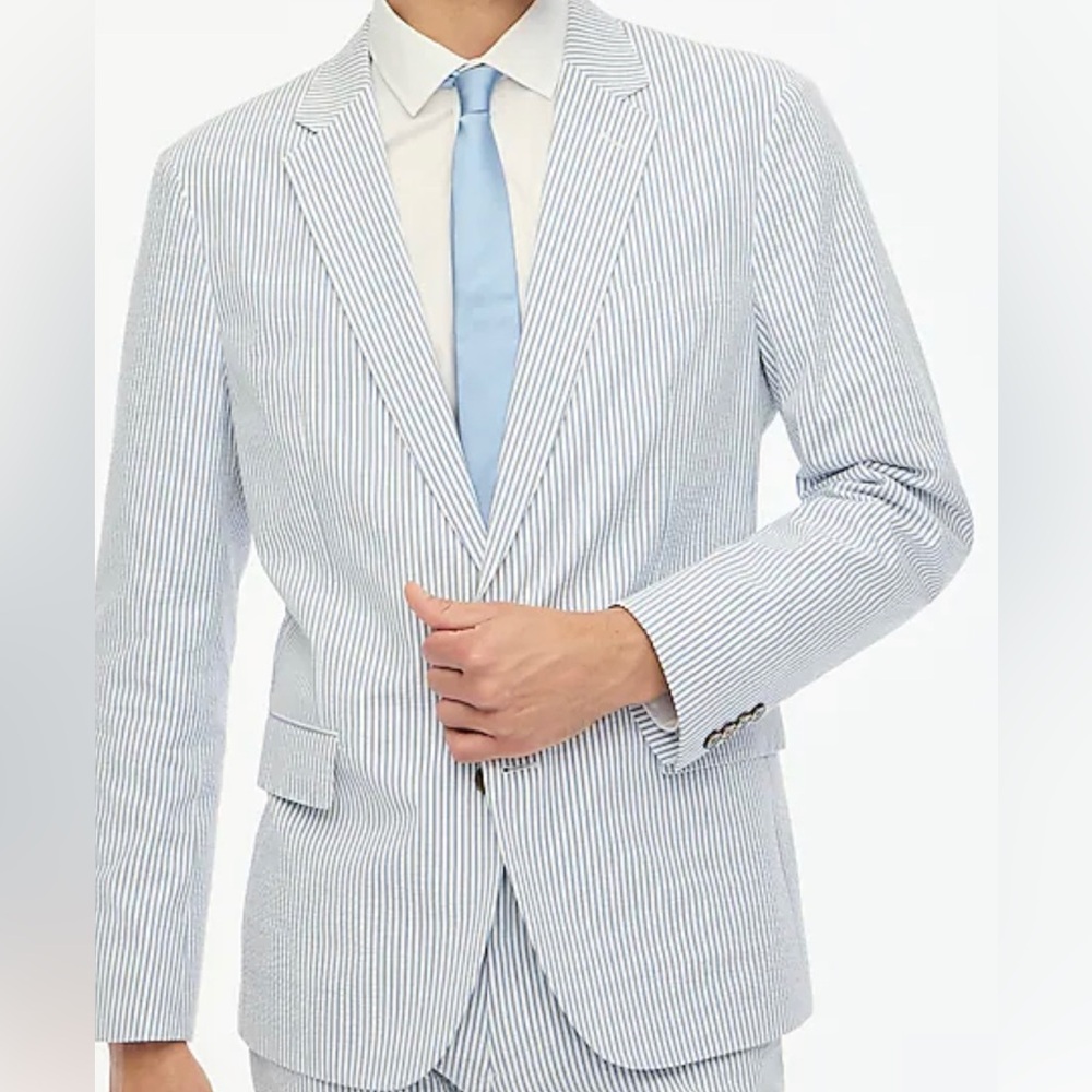 Charles Tyrwhitt Seersucker Suit 42R 38 X 29 Pants